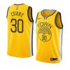 2018 19 yellow stephen curry earned men's jersey
