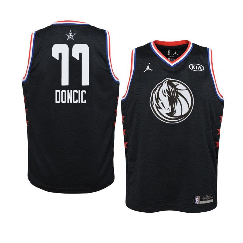 2019 all star black youth luka doncic jersey
