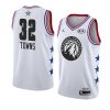 2019 all star white men's karl anthony towns jersey