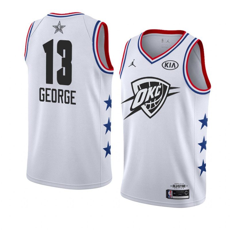 2019 all star white men paul george jersey