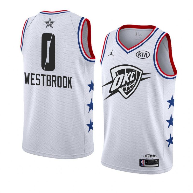 2019 all star white men russell westbrook jersey