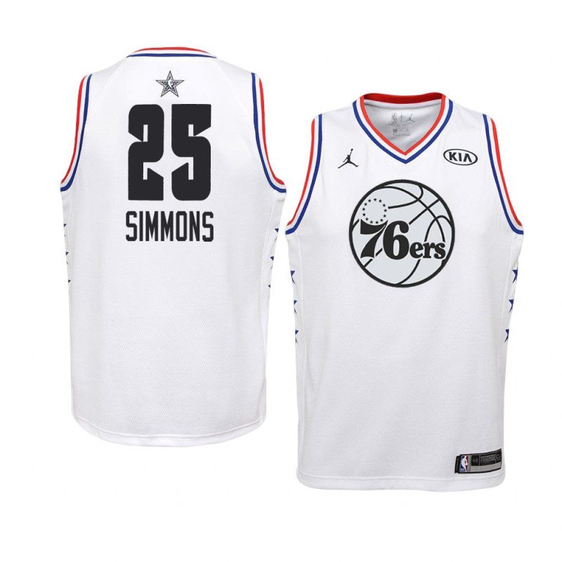 2019 all star white youth ben simmons jersey