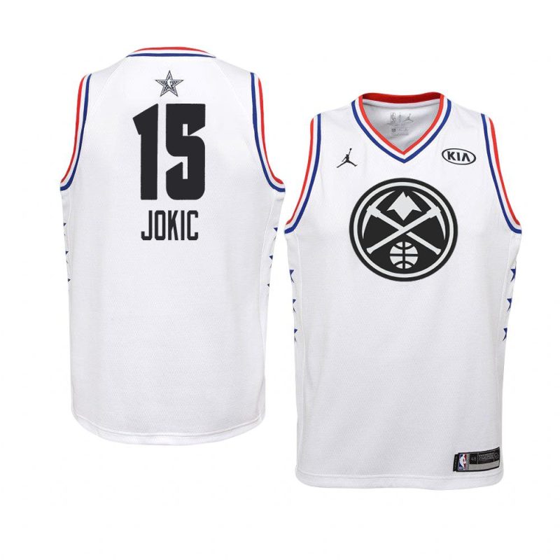 2019 all star white youth nikola jokic jersey