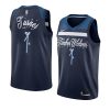 2020 christmas night anthony edwards minnesota timberwolves navy jersey