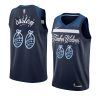 2020 christmas night custom minnesota timberwolves navy jersey