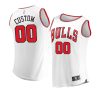 2022 23bulls custom white replica association jersey