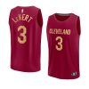 2022 23cavaliers caris levert wine fast break replica icon jersey