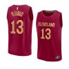 2022 23cavaliers ricky rubio wine fast break replica icon jersey