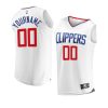 2022 23clippers custom white replica association jersey