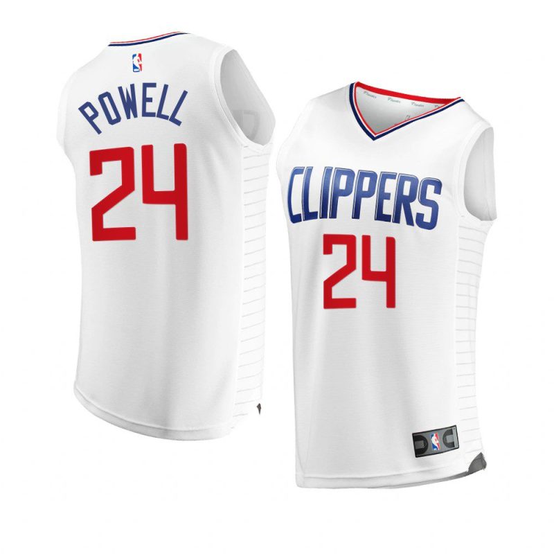 2022 23clippers norman powell white replica association jersey