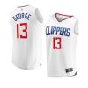 2022 23clippers paul george white replica association jersey