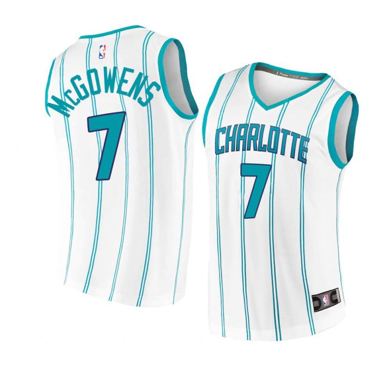 2022 23hornets bryce mcgowens white replica association edition jersey