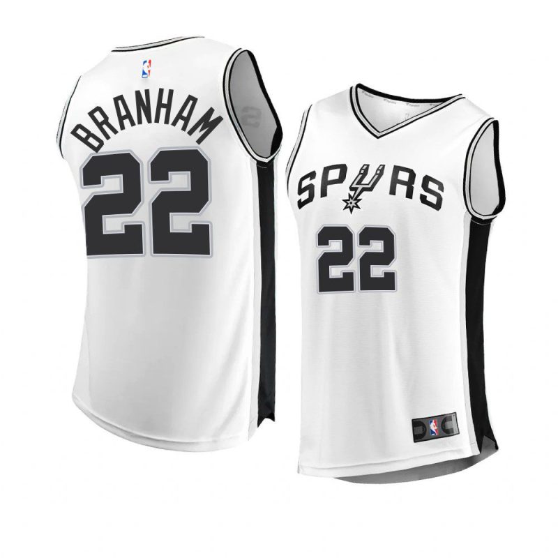 2022 23spurs malaki branham white replica association edition jersey