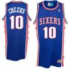 76ers 10 maurice cheeks throwback blue jersey