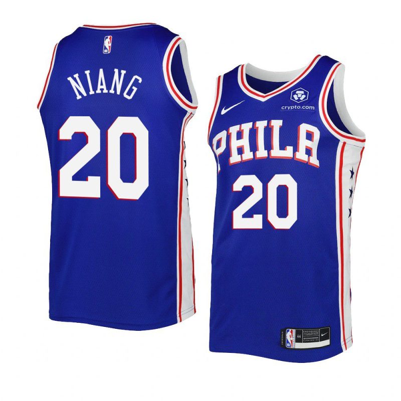 76ers georges niang royal 2022 23icon edition swingman jersey