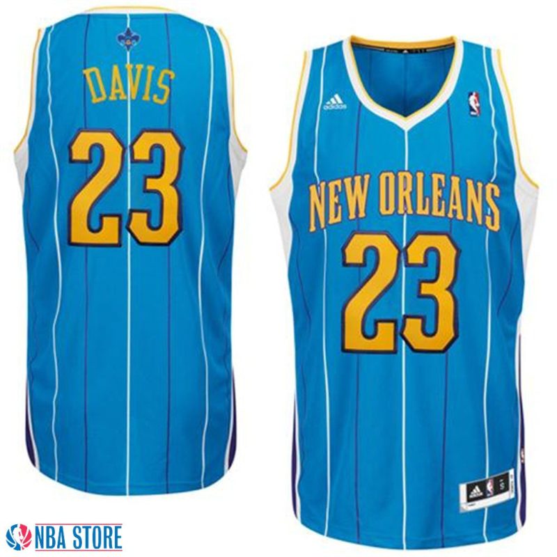 Anthony Davis New Orleans Hornets Creole Blue Jersey