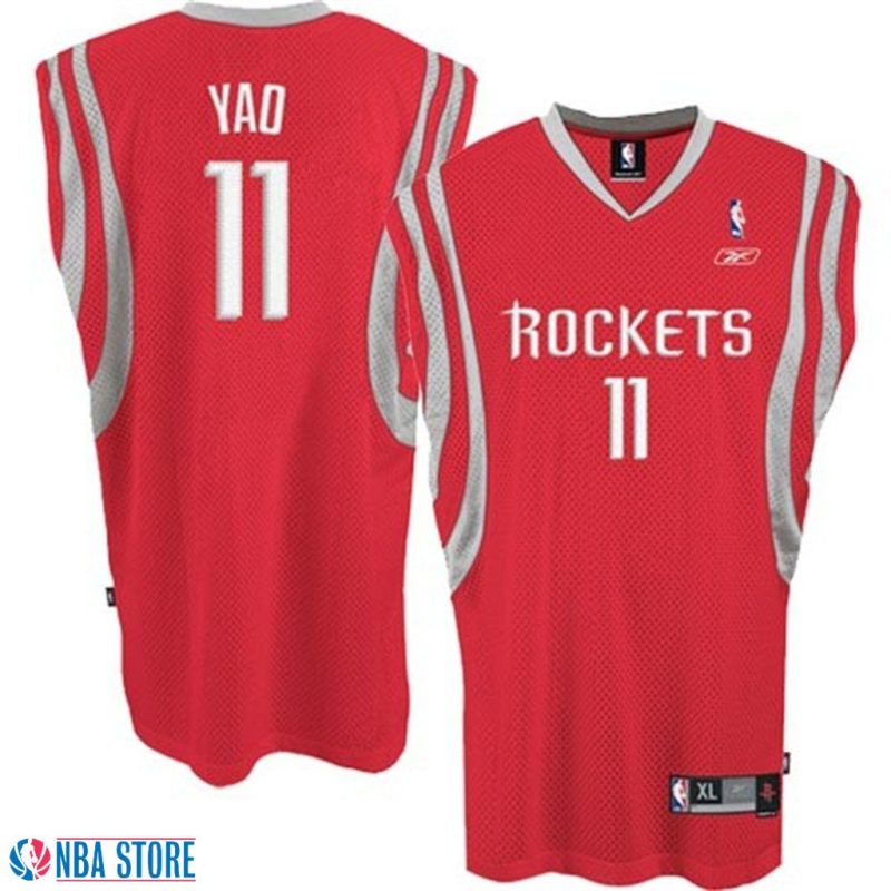 Houston Rockets Yao Ming Red Swingman Jersey