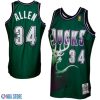 Mitchell & Ness Ray Allen Milwaukee Bucks Throwback Authentic Green Jersey