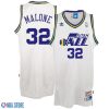 Utah Jazz Karl Malone White Hardwood Classics Swingman Throwback Jersey