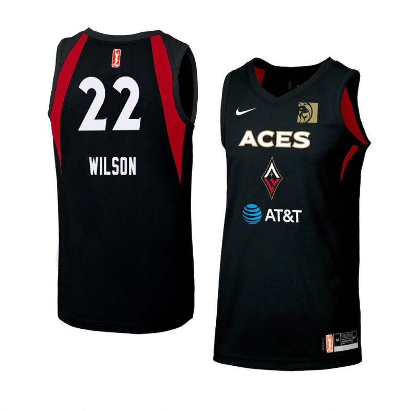 a'ja wilson women's jersey swingman black 2021