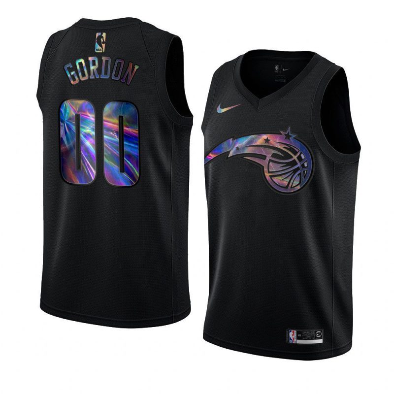 aaron gordon jersey iridescent holographic black limited edition