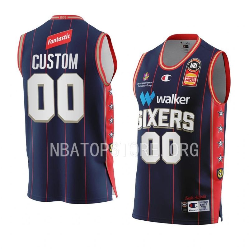 adelaide 36ers custom navy 2022 23home nbl jersey