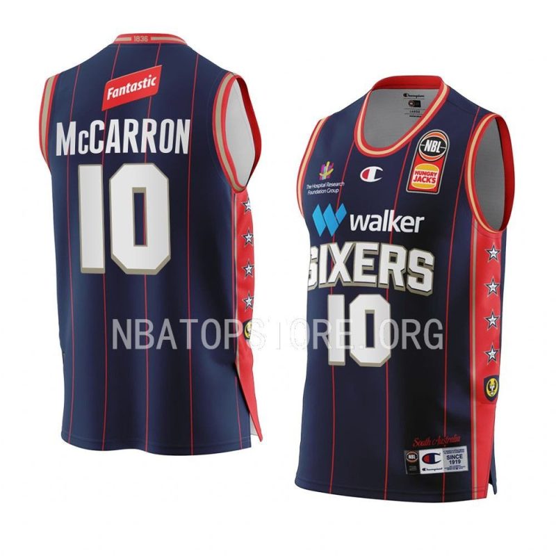 adelaide 36ers mitch mccarron navy 2022 23home nbl jersey