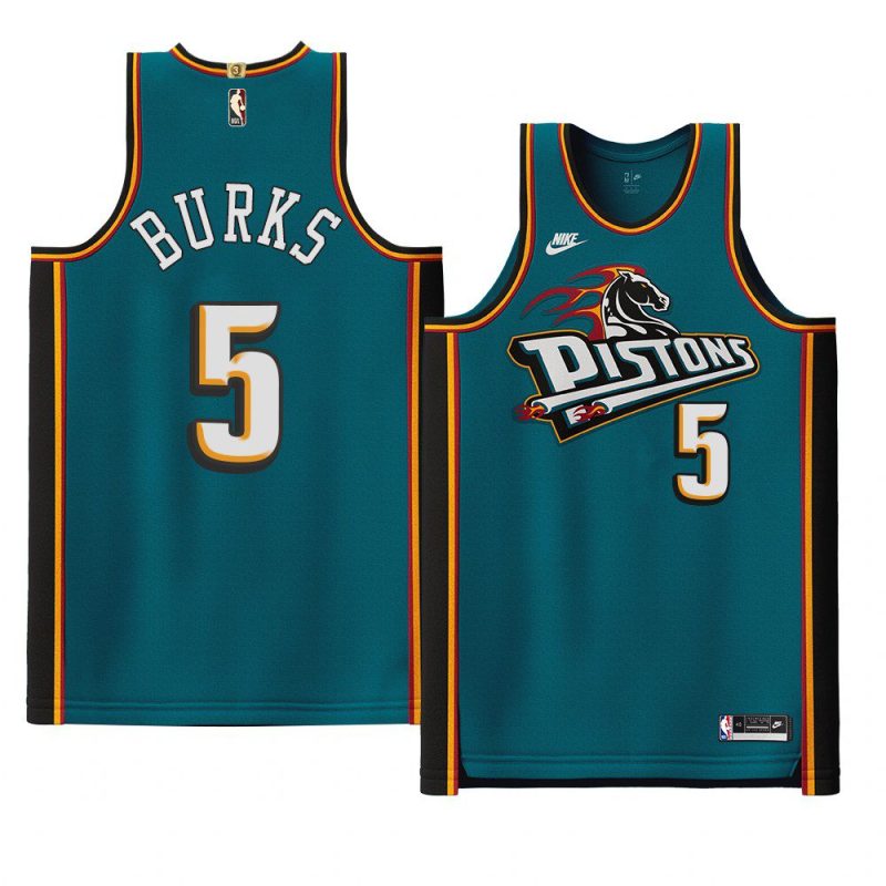 alec burks teal classic edition jersey