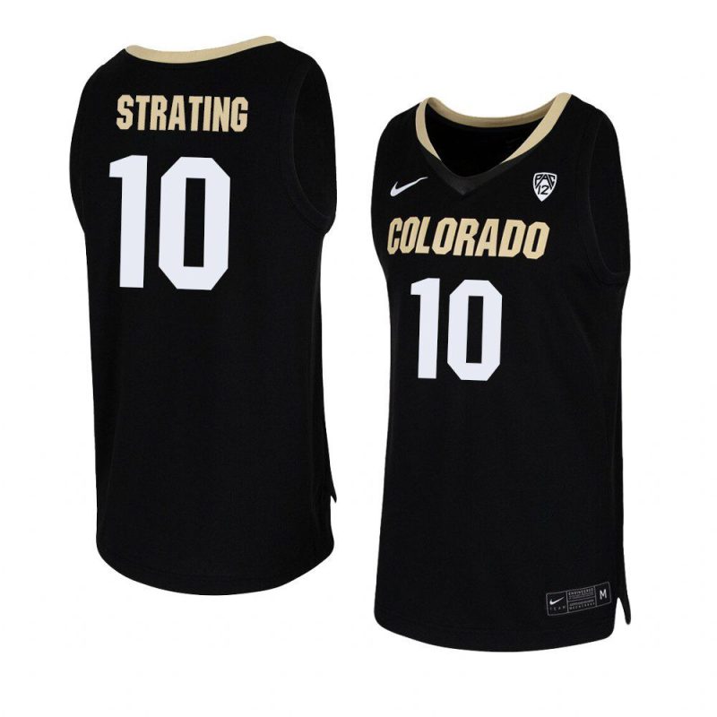 alexander strating team replica jersey college basketball black