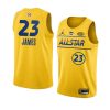 all stars lebron james jersey nba all star game gold