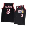 allen iverson 76ers retouch vintage korean collab blackjersey black
