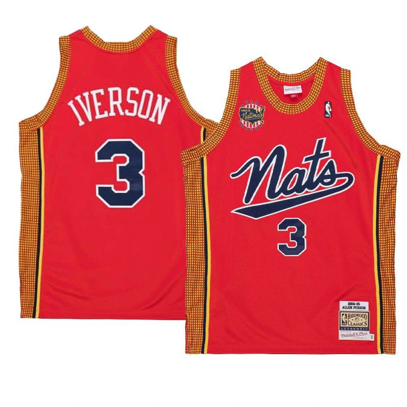 allen iverson throwback 2004 05 jersey syracuse nationals red