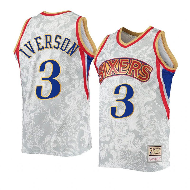 allen iverson white lunar new year jersey