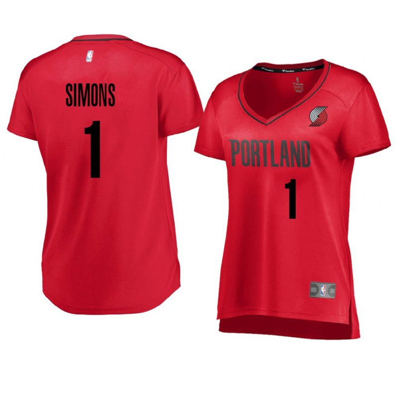 anfernee simons women's jersey statement edition red