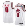 anthony black mens basketball jersey 2023 ncaa march madness white
