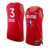 anthony davis western conference jersey 2020 nba all star game red authentic men's