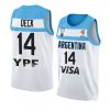 argentina basketball 2023 fiba world cup gabriel deck white home jersey