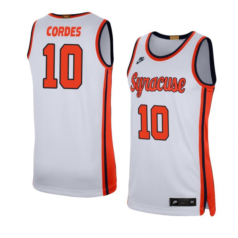 arthur cordes swingman player jersey college basketball white