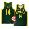 australia team 2023 fiba basketball world cup akoldah gak green boomers jersey
