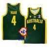 australia team 2023 fiba basketball world cup emmett naar green boomers jersey