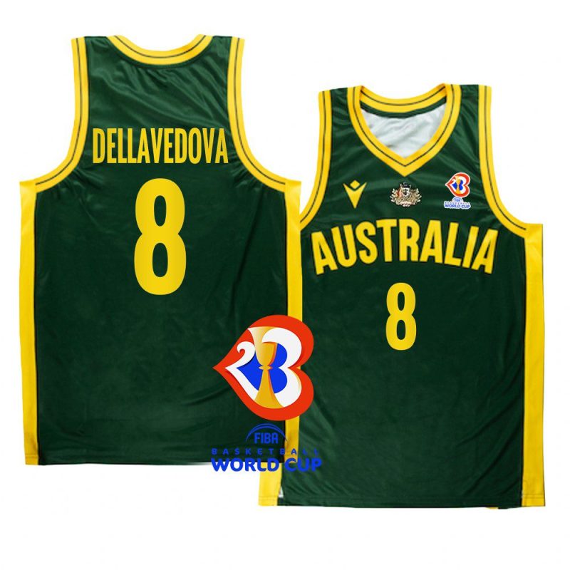 australia team 2023 fiba basketball world cup matthew dellavedova green boomers jersey