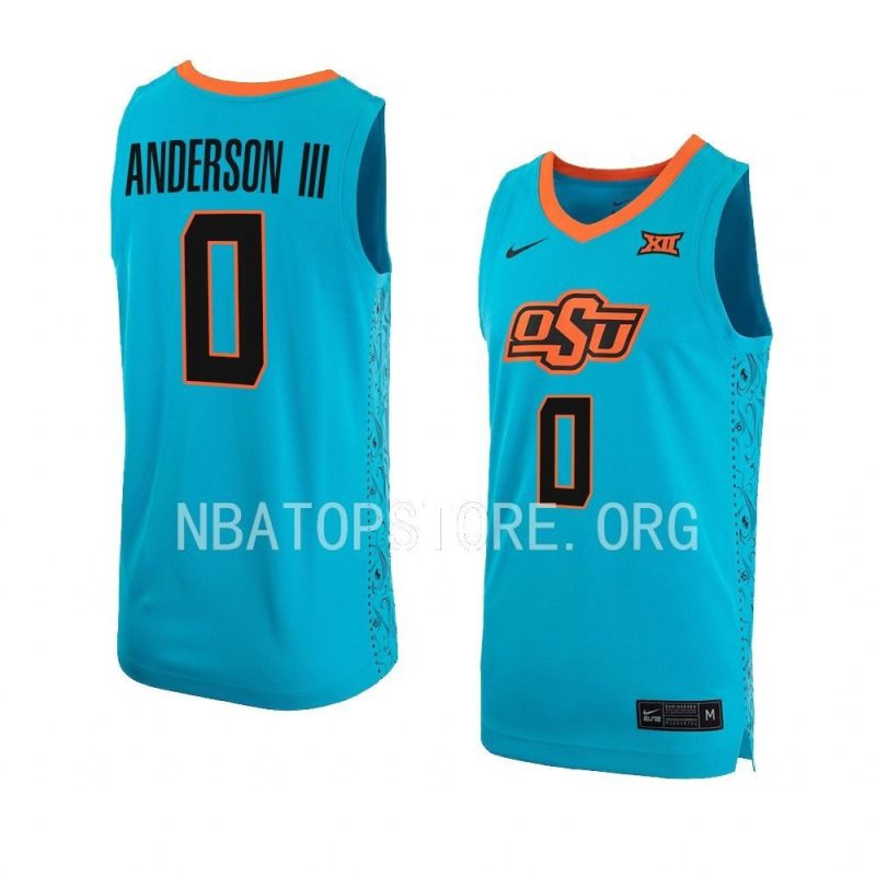avery anderson iii replica jersey alternate basketball turquoise 2022 23