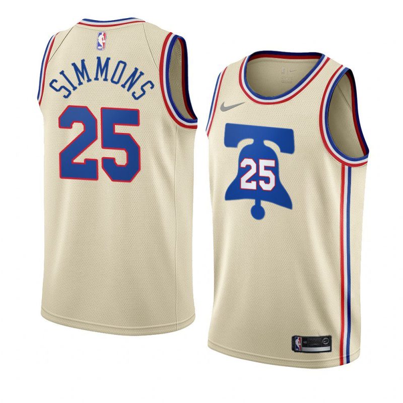 ben simmons jersey earned edition cream 2020 21