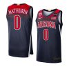 bennedict mathurin college basketball jersey elite limited navy 2021 22
