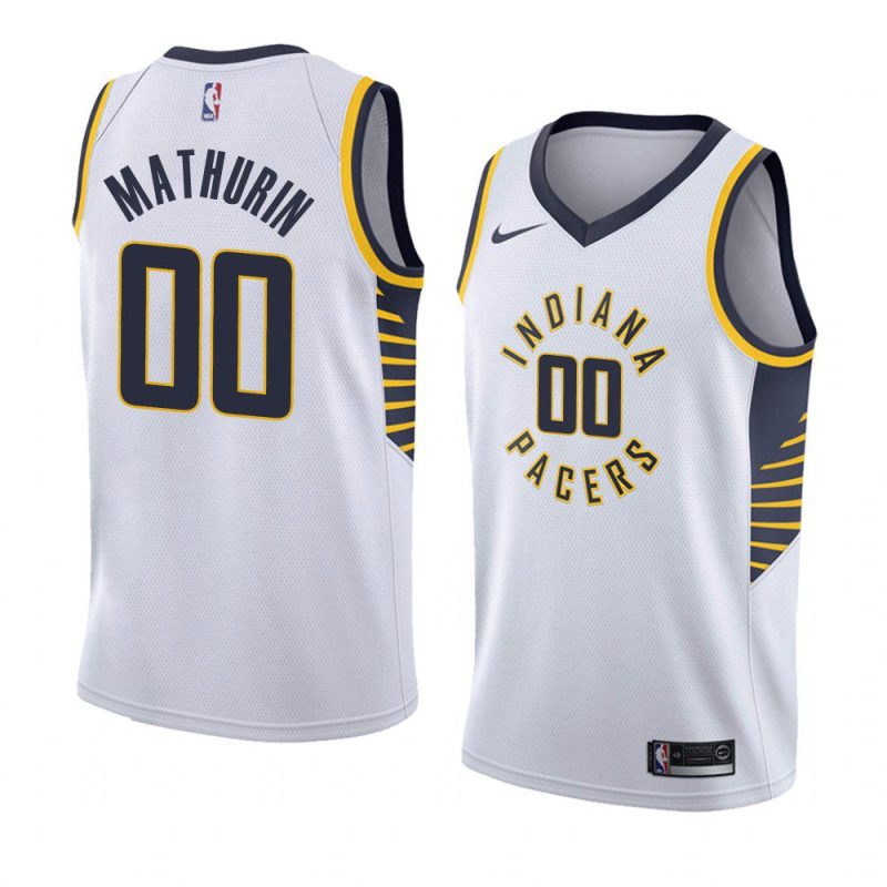 bennedict mathurin pacers association edition navy 2022 nba draft jersey