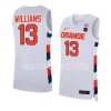 benny williams replica jersey college basketball white 2022 23