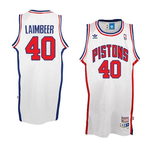bill laimbeer jersey throwback white men's