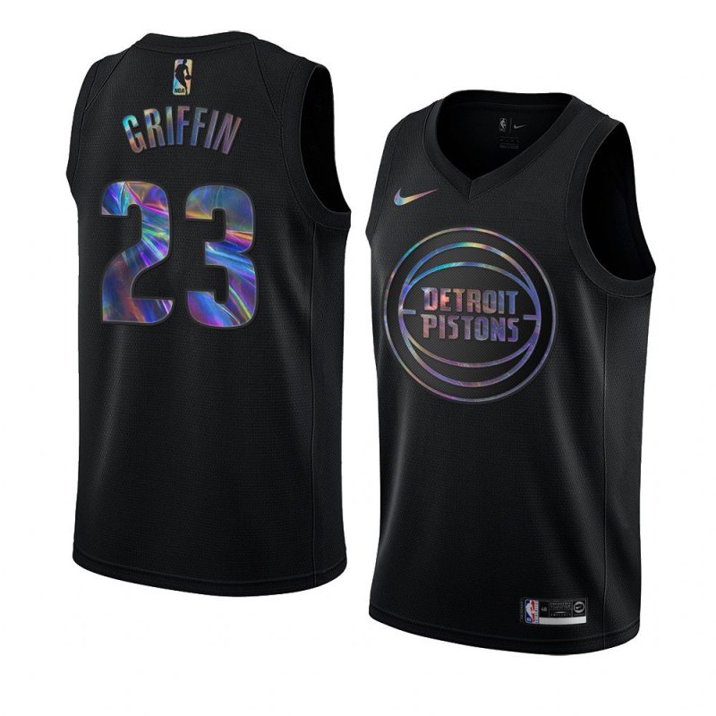 blake griffin jersey iridescent holographic black limited edition men