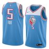 blue men's de'aaron fox jersey