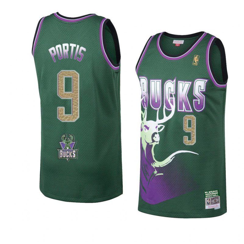 bobby portis buckskins limited jersey hardwood classics green 2021